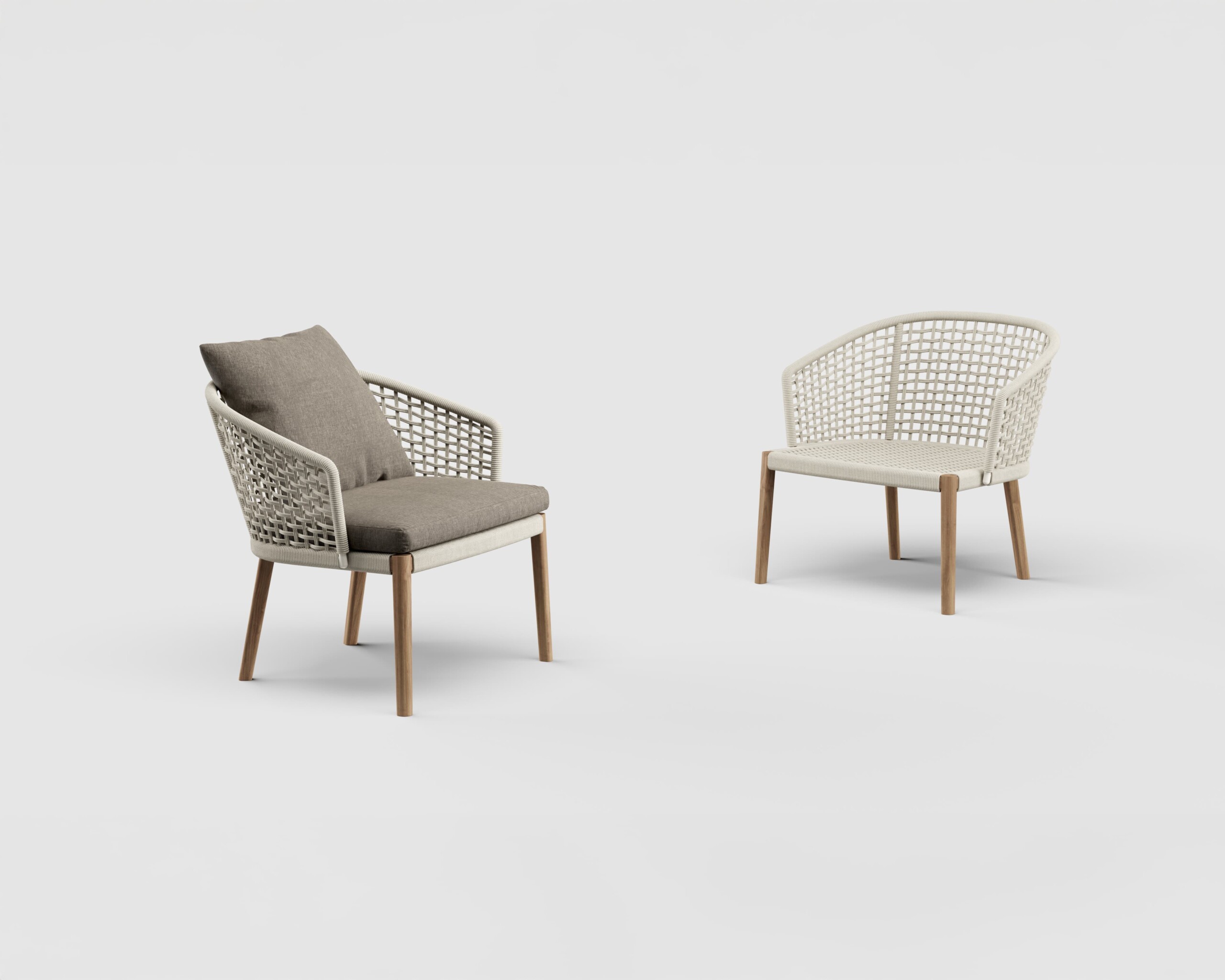 Tribeca Lounge Chair Teak Leg