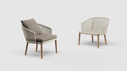Tribeca Lounge Chair Teak Leg
