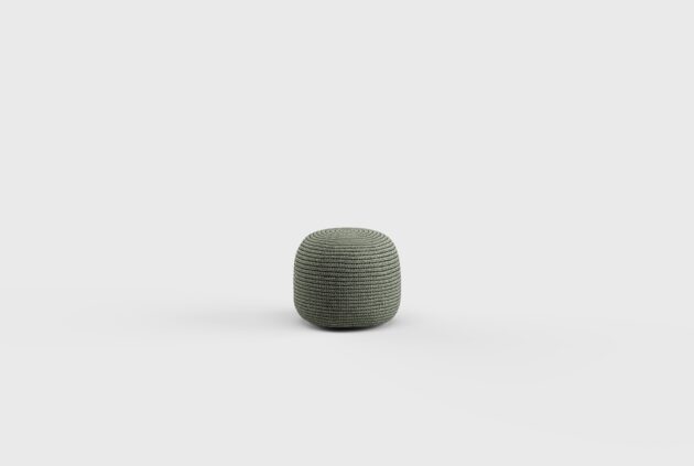 Tweed Pouf Crochet Tall 21&#8243;