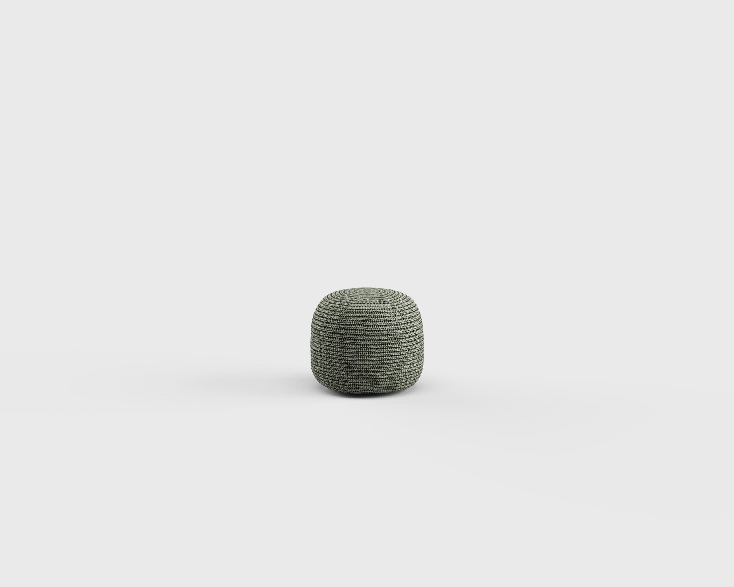 Tweed Pouf Crochet Tall 21&#8243;