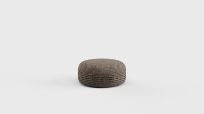 Tweed Pouf Crochet Low 30&#8243;