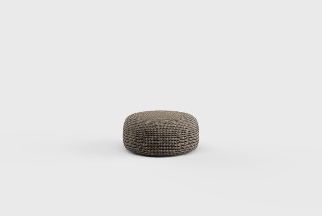 Tweed Pouf Crochet Low 30&#8243;